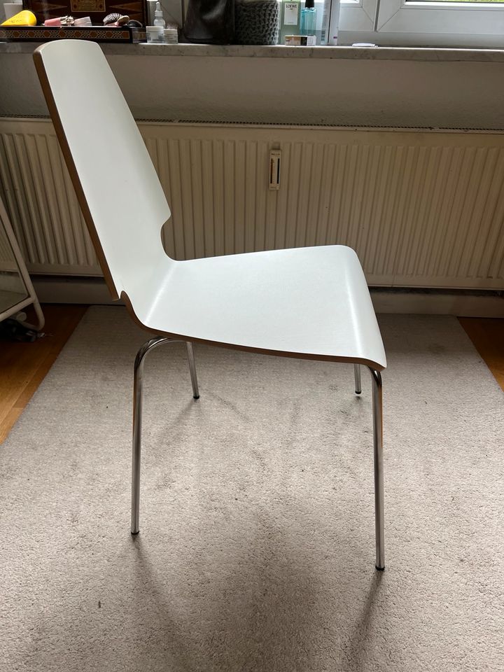 2 Weiße Ikea Stühle in Stuttgart