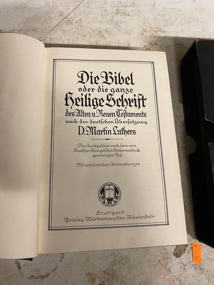 Stuttgarter Jubiläumsbibel Bibel Martin luther in Essen