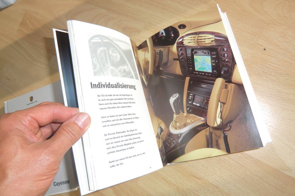 Porsche 968 911 Boxster Cayenne Prospekt Brochure Book Daten in Kropp