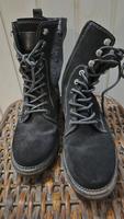 Wildleder Stiefelette Gr. 38 schwarz Sachsen - Pegau Vorschau