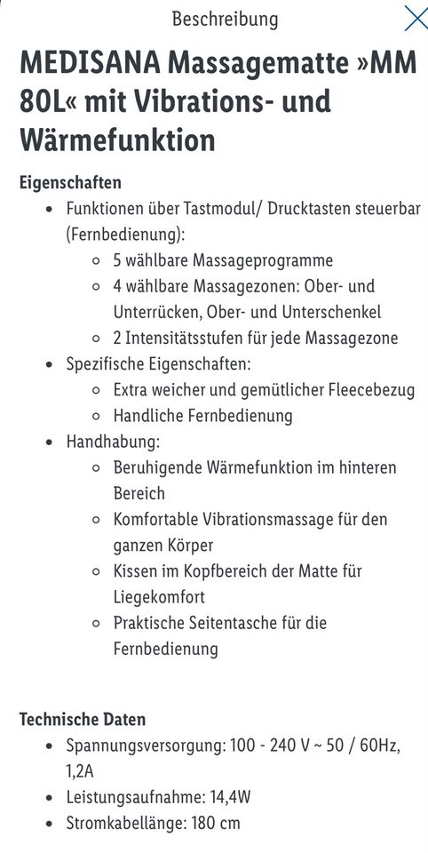 Massagematte in Bautzen