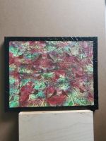 Bild Gemälde Acryl Servietten Technik 30x24 rot/grün Bayern - Würzburg Vorschau