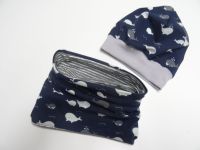 Beanie Mütze Tuch Loop Set Wunschgröße neu Wale blau Hannover - Herrenhausen-Stöcken Vorschau