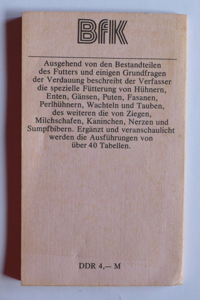 Fachbuch - Kleintiere richtig füttern (Heinz Pingel) in Hötensleben