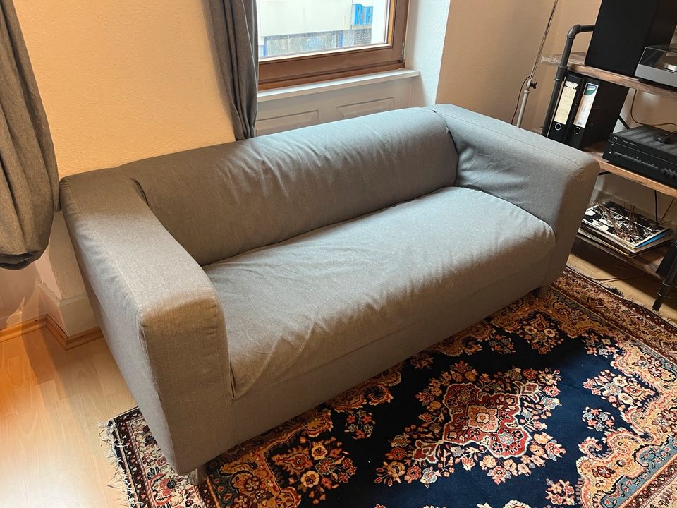 Sofa Couch grau Stoff in Heidelberg