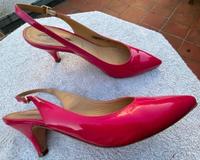 Slingpumps, Sandalette, Pumps, Leder Pink , hochwertig, Leder, Schleswig-Holstein - Lübeck Vorschau
