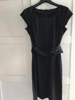 Damenkleid schwarz/anthrazit mit Nadelstreifen Größe 38 Bayern - Sinzing Vorschau