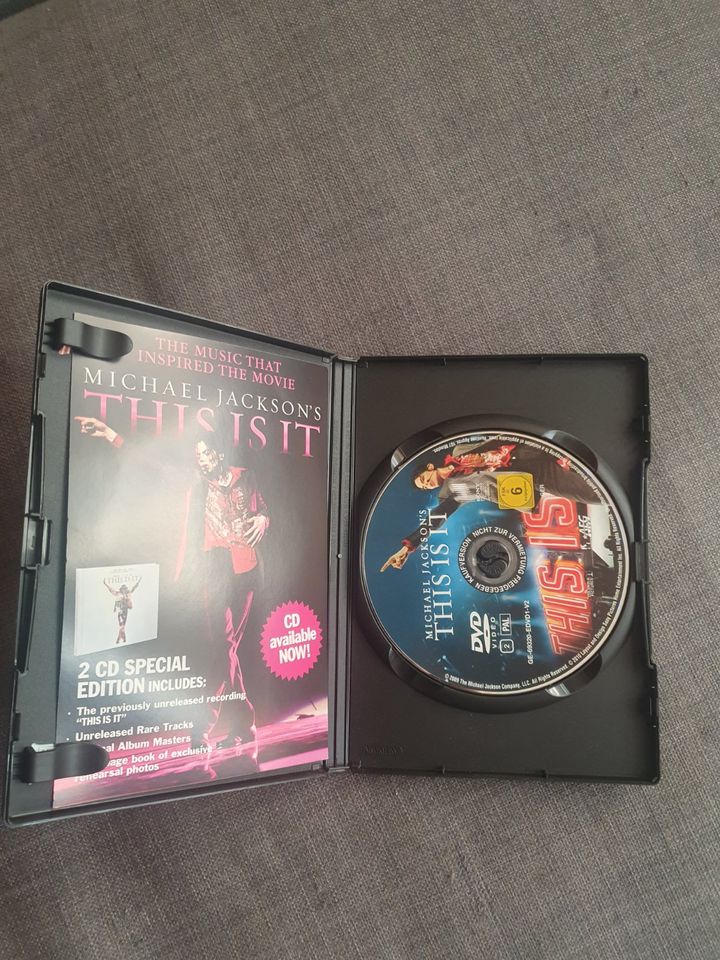 DVD Michael Jackson This is It in Gelsenkirchen