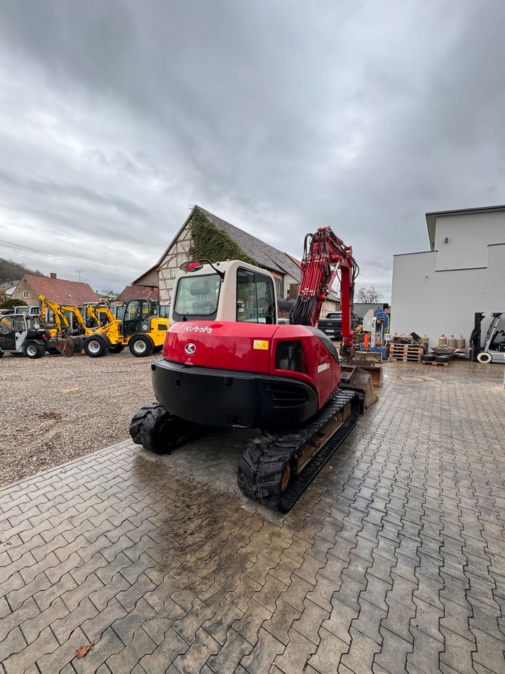 Kubota KX080-3a2 Bagger Verstellausleger Baumaschine in Kammeltal