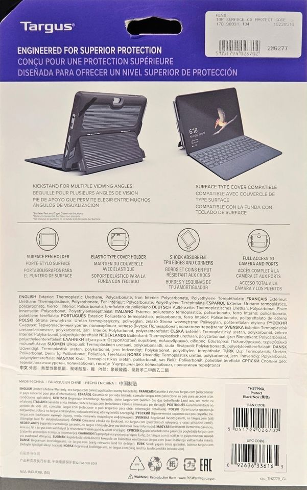 Targus Schutzhülle Microsoft Surface Go & Go2 Tablet-Tasche PC in Papenburg