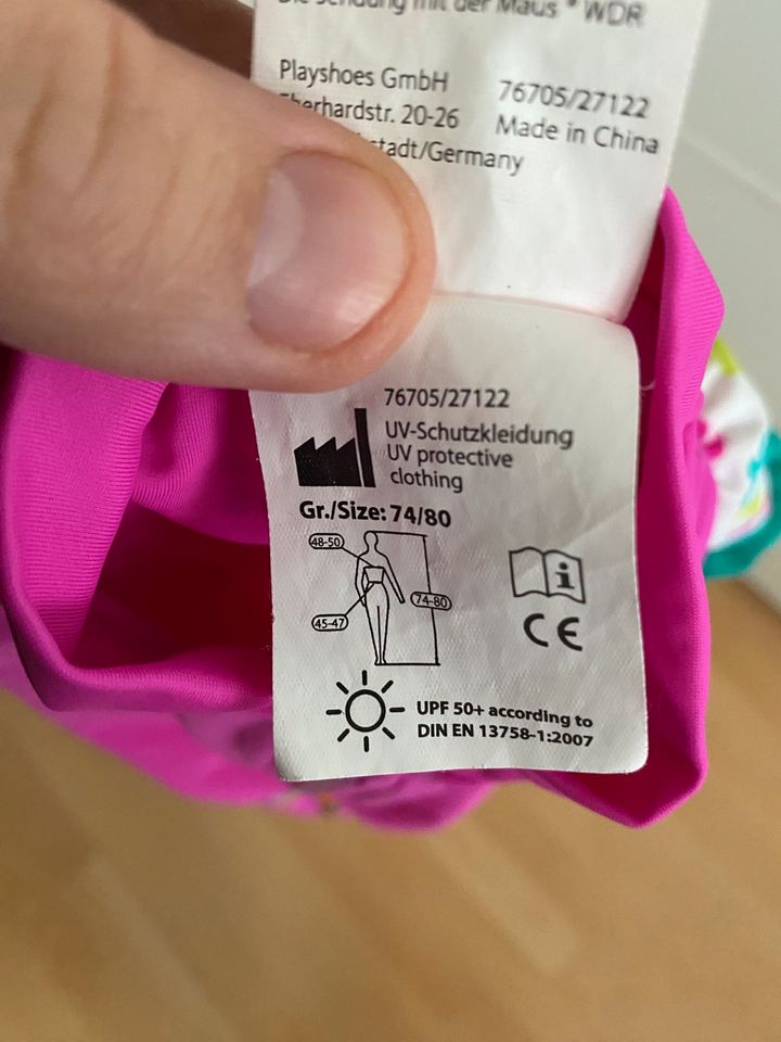 Playshoes UV Anzug 74/80 in Vaterstetten