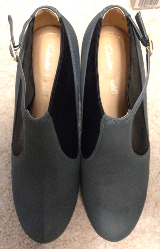 Stiefeletten, Ankle Boots, CLARKS, Dalia Pearl, graublau, Gr. 40 in Leipzig