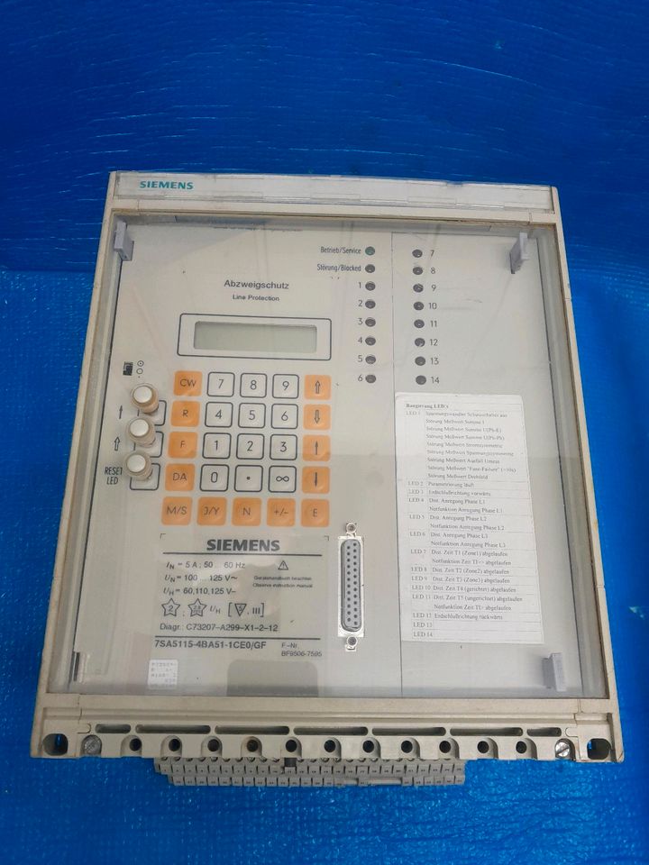 Siemens 7sa5115-4ba51-1ce0/GF siprotec simatic relay plc in Nettetal