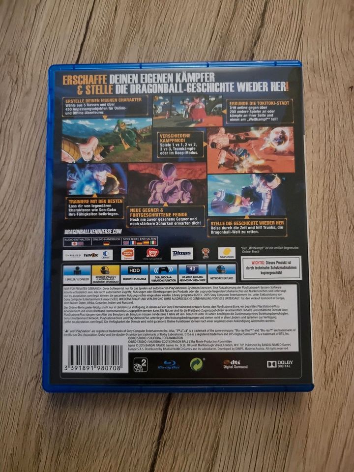 Dragonball Xenoverse PS4 inkl. Poster vom Cover in Herten