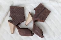 Braune Leder High Heels von BP aus Velours Leder Bayern - Roth Vorschau