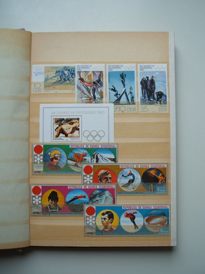 Olympische Winterspiele versch. Olympiaden Briefmarken, Blocks in Mühlhausen