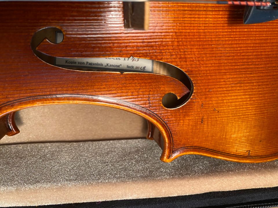 Geige Violine 4/4 vom Geigenbaumeister erworben in Bargfeld-Stegen