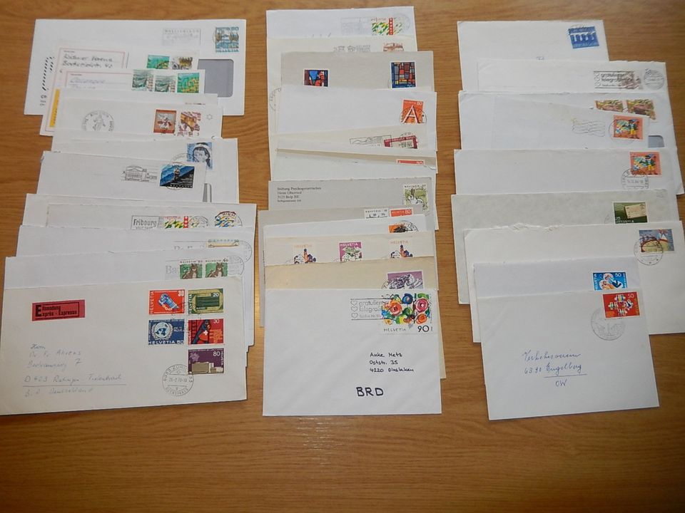 Schweiz: ca. 945 Briefe und Belege (überwiegend Bedarfsbriefe) in Krefeld