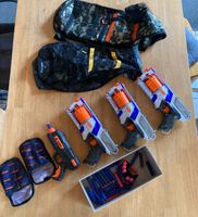 Nerf Pistolen Set und Westen mit Munition Baden-Württemberg - Schemmerhofen Vorschau