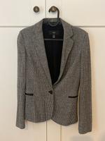 Blazer von Mango in Größe XS, in Fischgrätenmuster Schwarz/ Grau Dortmund - Mitte Vorschau