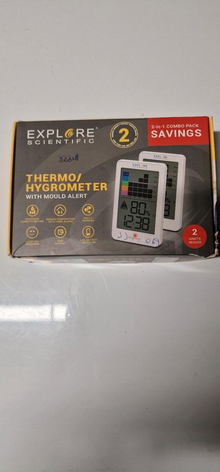 Explore Scientific Thermo Hygrometer mit Schimmel Alarm Nr,230 in Malchin