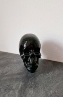 Schwarzer Totenkopf Keramik Skull Schädel schwarz Dekoration Sachsen - Chemnitz Vorschau