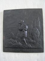 Gusseisen Ofenplatte ca 19 x 20 cm, Wanddeko Baden-Württemberg - Waldenburg Vorschau