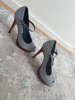 Buffalo 38 gestreift Absatz high heels rot top Schleswig-Holstein - Bad Oldesloe Vorschau