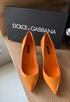 Dolce&Gabbana Pumps Schuhe orange Lackleder 38 Baden-Württemberg - Esslingen Vorschau