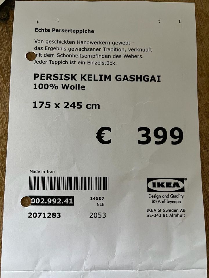 Perserteppich Ikea 100% Wolle in Eckernförde