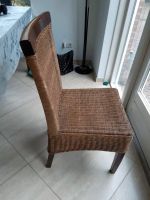 Set 4x Esszimmerstühle Teakholz/Rattan Esszimmer Niedersachsen - Bad Bentheim Vorschau