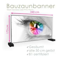 Bauzaunbanner Mesh-Gewebe PVC-Plane Werbebanner Banner Bauzaun Nordrhein-Westfalen - Heinsberg Vorschau