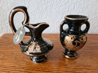 2 kleine Deko Vasen mit 24 Carat Goldverzierung Hessen - Rodgau Vorschau