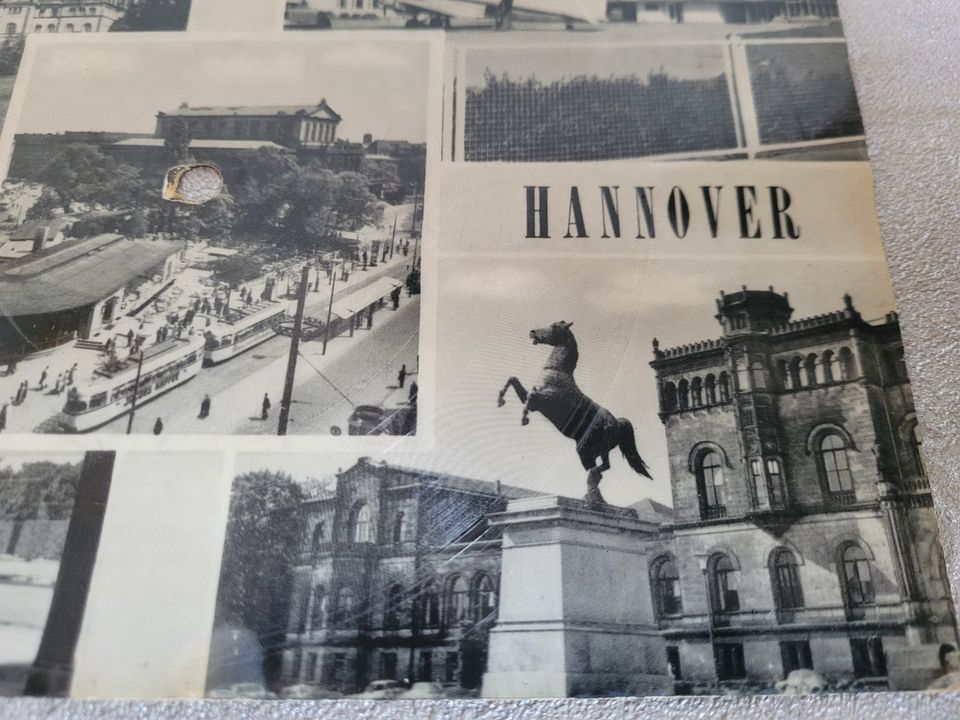 Schallplattenkarte Tonbild Postkarte BIEM Gruß aus Hannover in Hameln