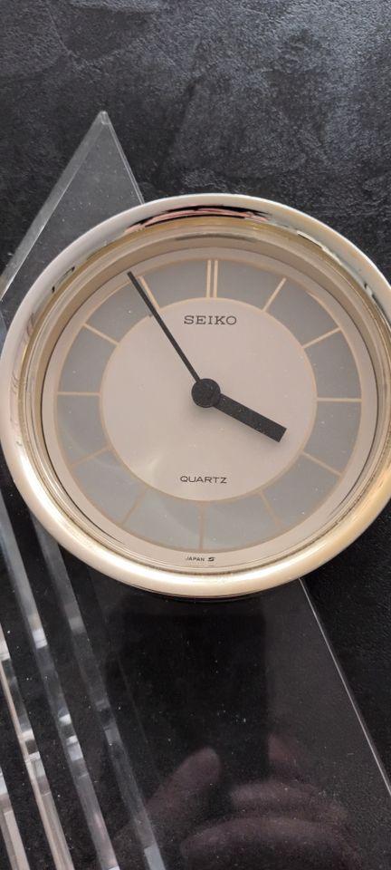 Seiko Uhr, Tischuhr, Original, Made in Japan, ca.1980, Quarz in Schweigen-Rechtenbach