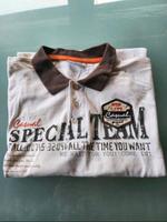 Poloshirt Herren weiß braun Aufdruck XL van Vaan Leipzig - Dölitz-Dösen Vorschau