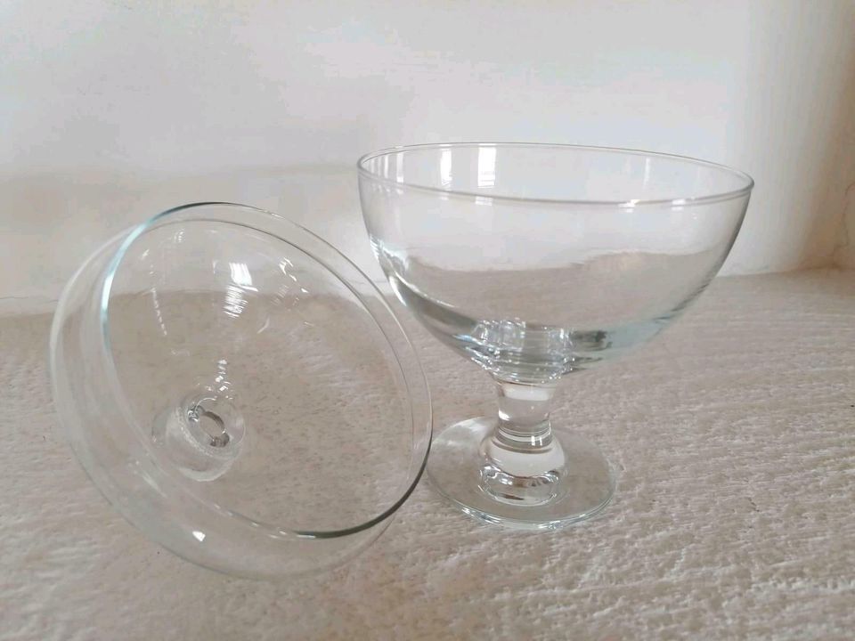 Bonbonniere Glasdose, Konfektglas, Glasschale mit Deckel in Herxheim bei Landau/Pfalz