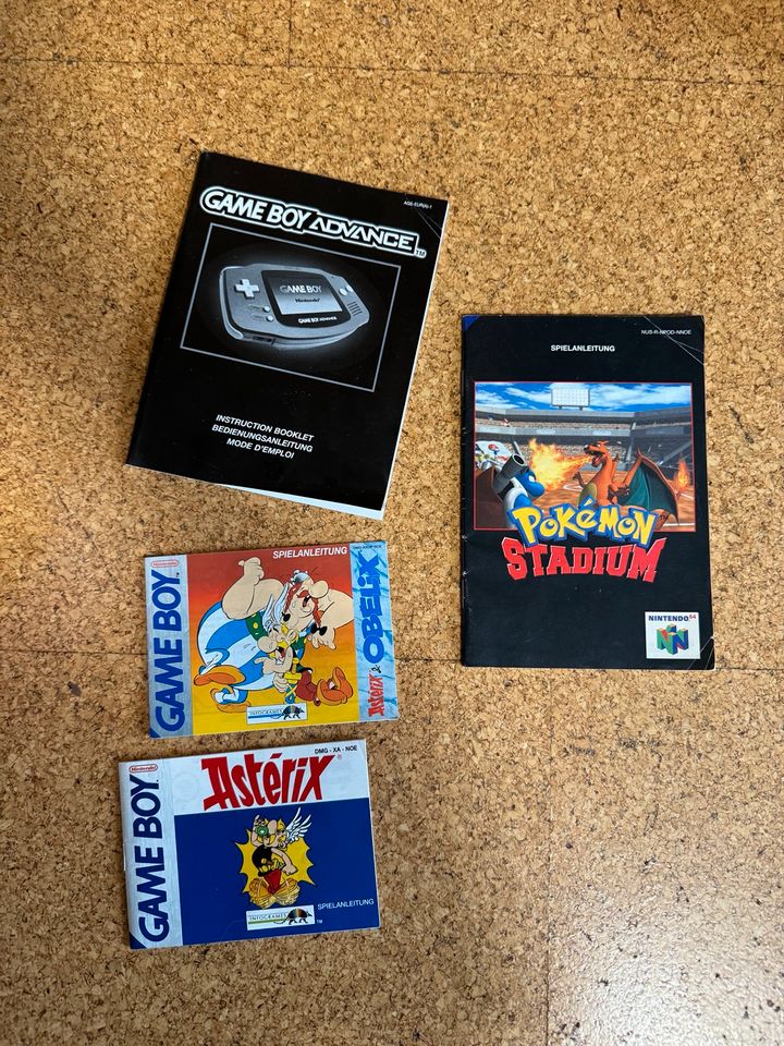 Nintendo Asterix Game Boy Pokemon Anleitungen Spiele in Würzburg