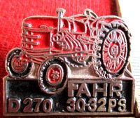 FAHR D270 30PS Trecker Traktor Abzeichen Orden Pin Made in German Niedersachsen - Hoya Vorschau