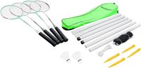 Hudora Badminton Federball Set 4 Schläger Netz Tasche Badmintonse Essen - Stoppenberg Vorschau