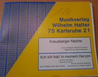 Noten Blasorchester Happy Music, Glückl. Fahrt Kreuzberger Nächte Rheinland-Pfalz - Bad Kreuznach Vorschau