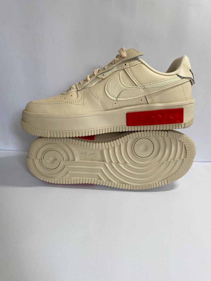 Nike Air Force 1 React Fontanka crem gr.39 Damen Neu Leder Schuhe in Bochum