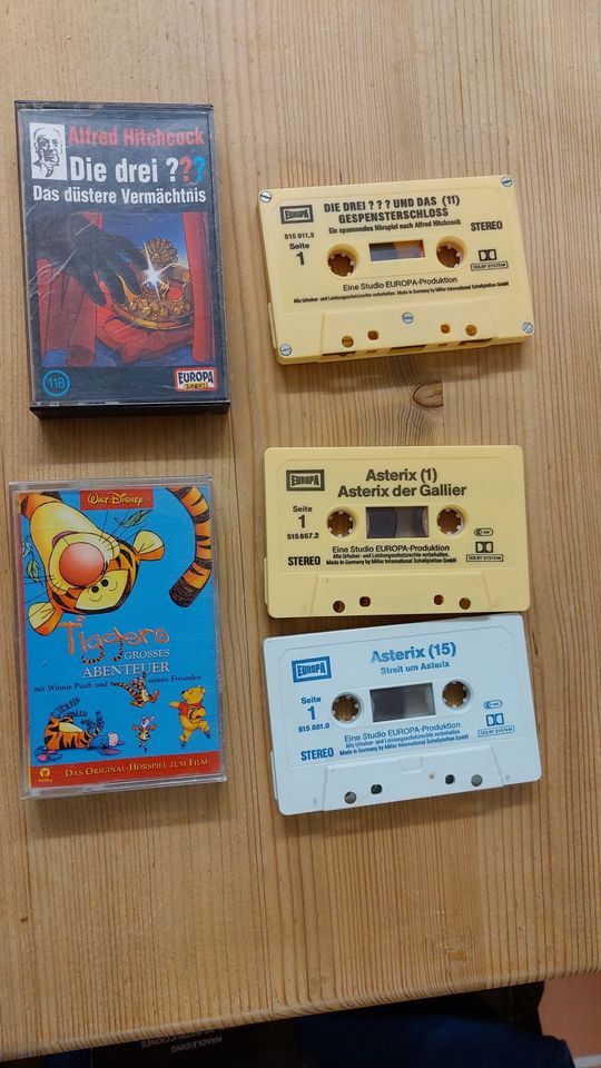 5 Kinder-Hörspiel-Cassetten: Drei???, Asterix, Tiggers Abenteuer in Murnau am Staffelsee