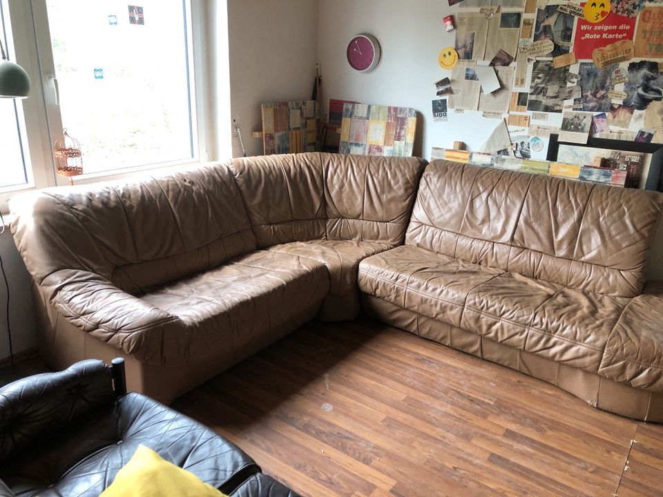 Ledersofa Sofa aus Leder Couch in Schwäbisch Gmünd