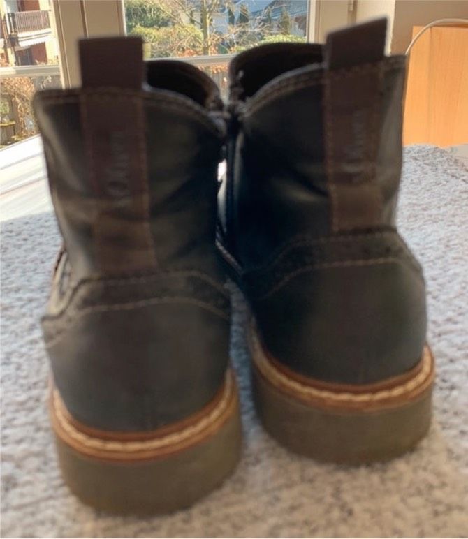 S.oliver Boots Chelsea grau top Stiefeletten 38 Stiefel Leder ? in Dietzenbach