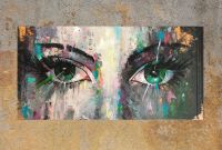 Original Acryl Bild Eyes Auge Augenpaar Portrait Frau Gesicht Nordrhein-Westfalen - Porta Westfalica Vorschau