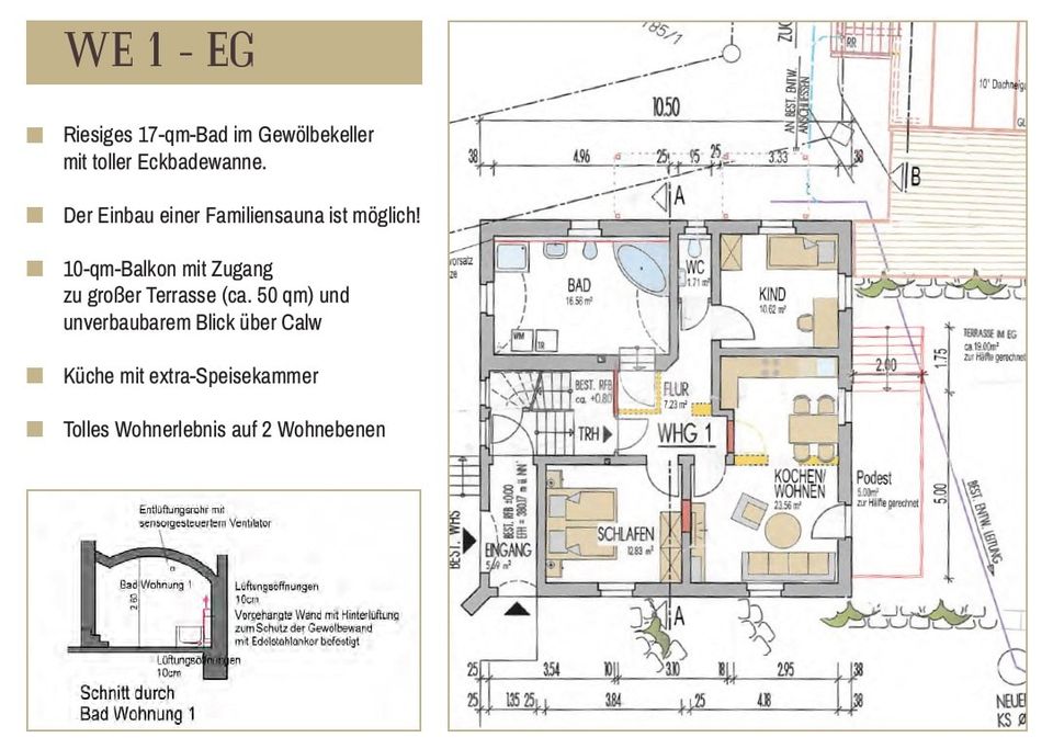 Exponierte Aussichtslage von Calw/Moderne Denkmalsanierung mit steuerlichen Vorteilen in Calw