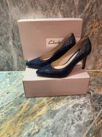 Clark High Heels gr. 38 w.  Neu Dinah Keer Echtleder dunkelblau Schleswig-Holstein - Kaltenkirchen Vorschau