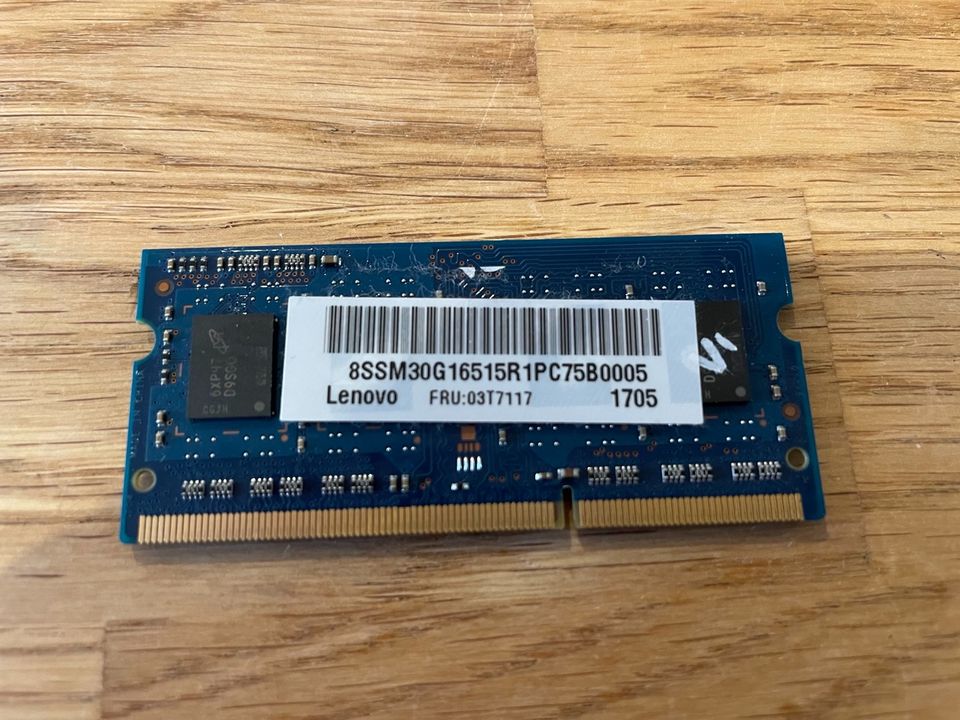 4GB PC3L 12800S DDR Ram Riegel PC Notebook in Bad Gottleuba-Berggießhübel