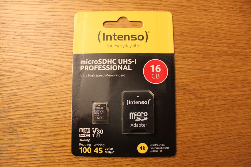 Intenso Micro SDHC Karte16GB UHS-I Professional in Ditzingen